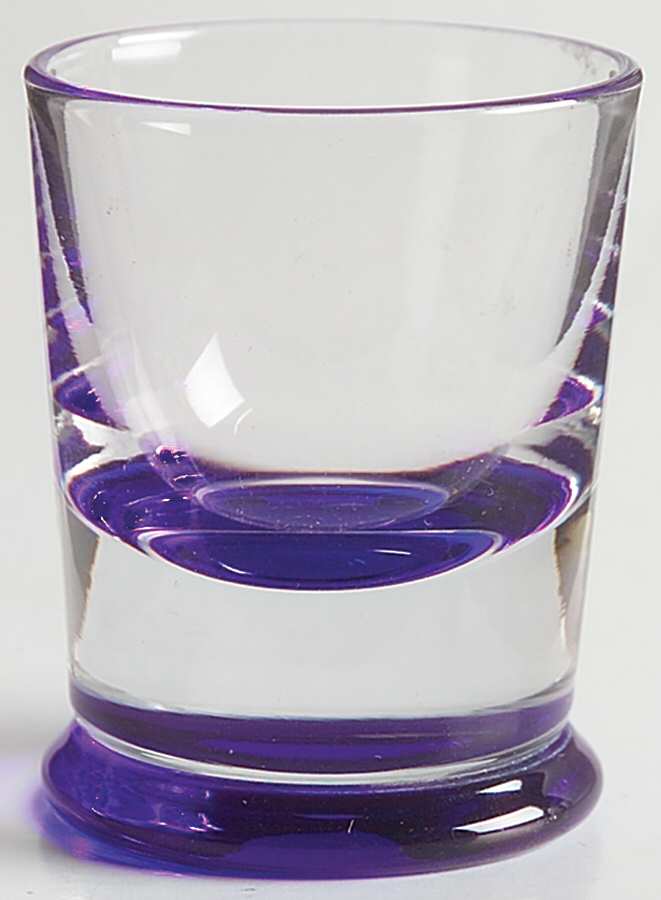 Navy 2 1/2 Oz Flat Tumbler by Heisey-1