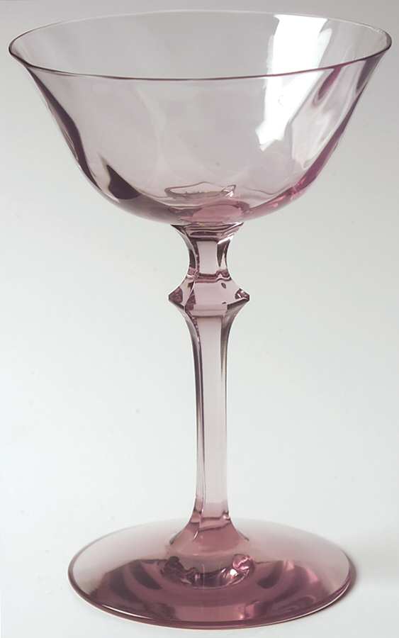 Old Glory Hawthorne (Diamond Optic) Champagne/Tall Sherbet by Heisey-1