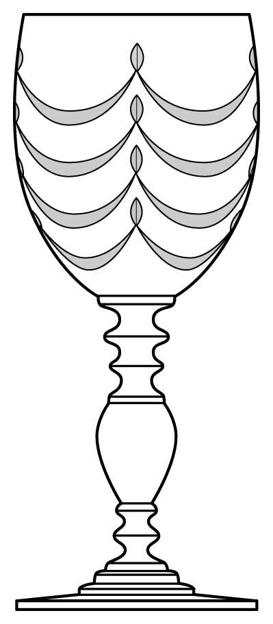 Rondo (Stem #4090) Water Goblet by Heisey-1