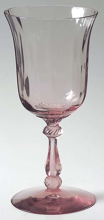 Penn Charter Hawthorne (Checkerboard Optic) Water Goblet by Heisey-1