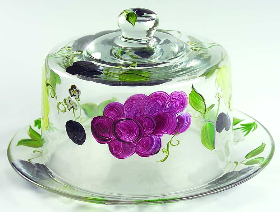 Vintage Cheese Dish & Lid by Home Essentials-1