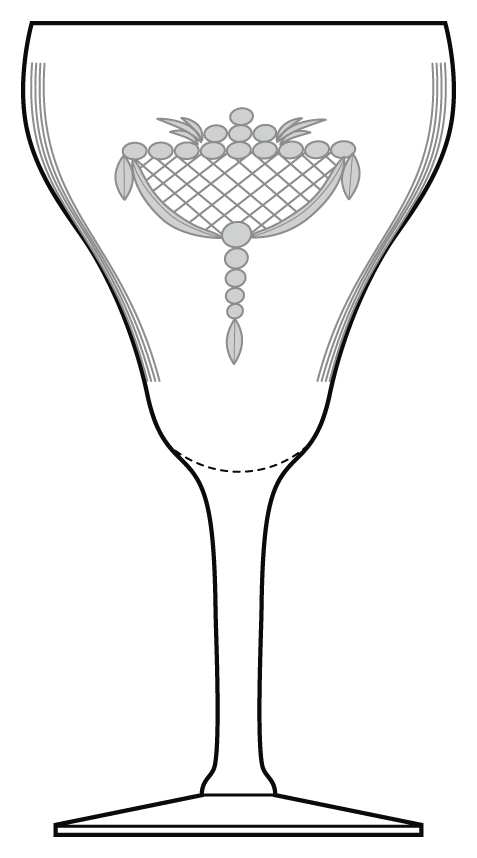 4011-1 Water Goblet by Hawkes-1