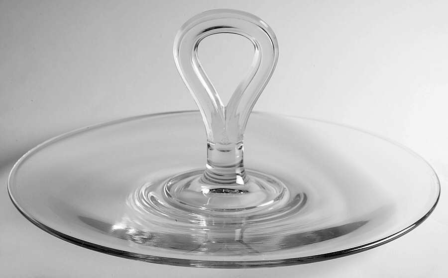 Yeoman Clear (Line 1184, No Optic) Center Handle Tray by Heisey-1