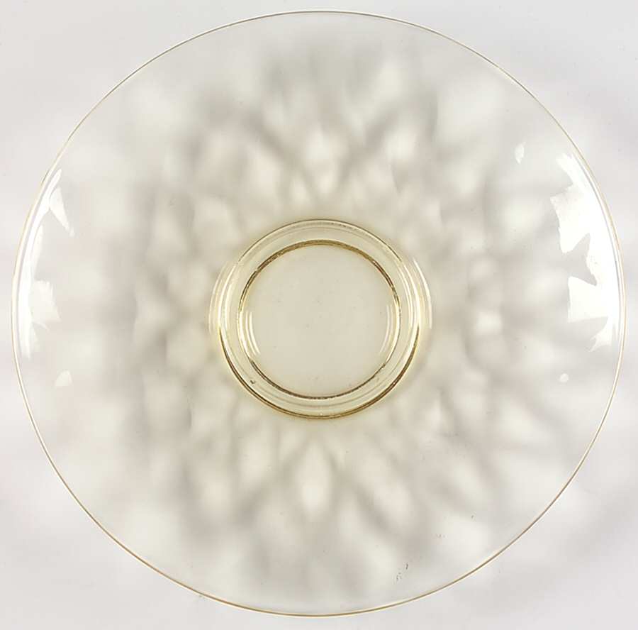 Yeoman Yellow Sahara (Line 1189, Optic) Saucer Only by Heisey-1