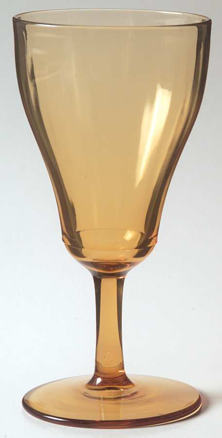 Touraine Amber Water Goblet by Heisey-1