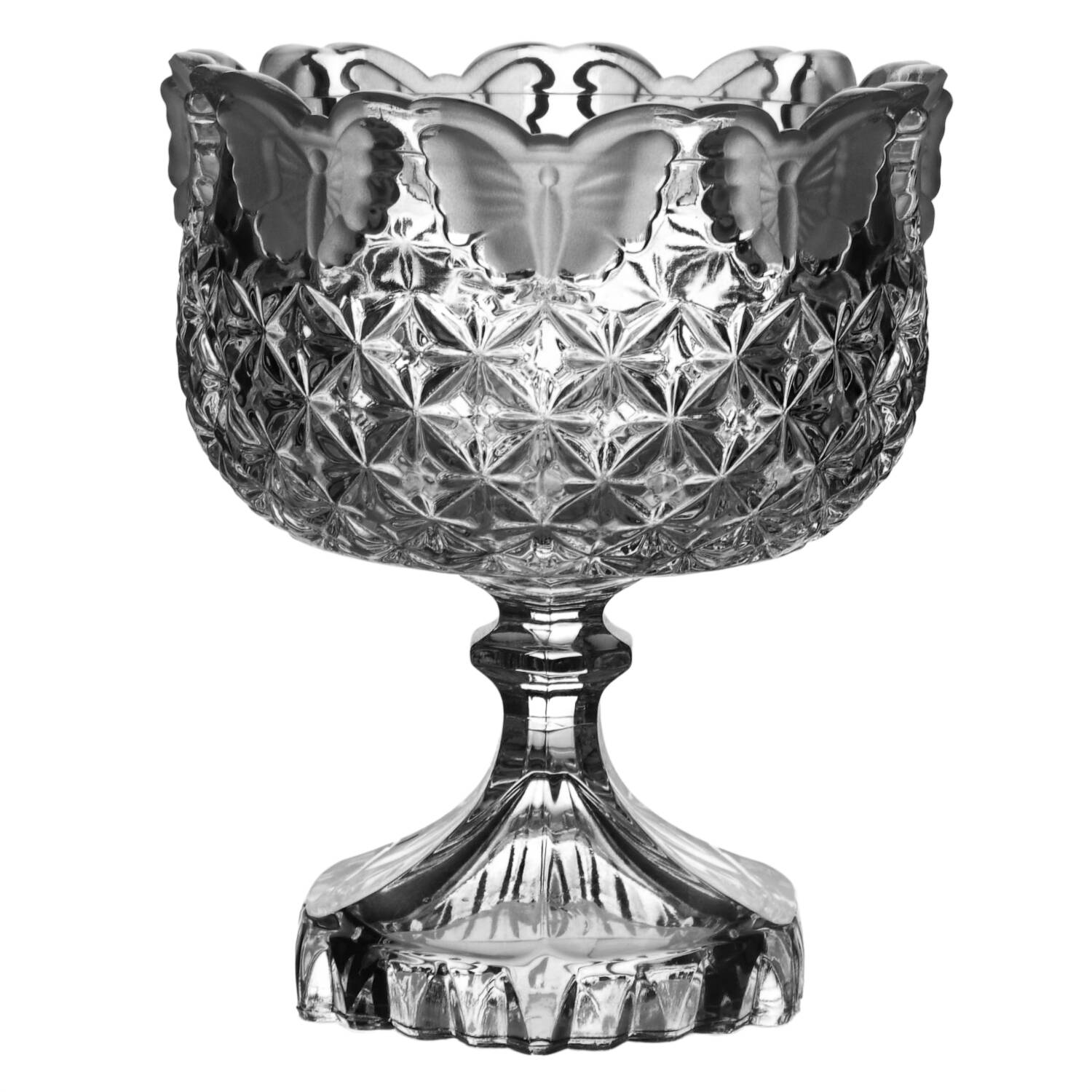 Papillon Footed Candy Dish No Lid by Hofbauer-1