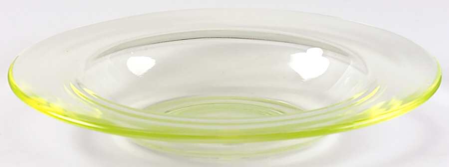 Visible Cookware Vaseline Rim Soup Bowl by Heisey-1