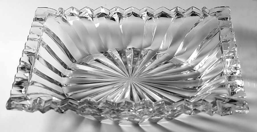 Square on Round 11" Square Bowl by Heisey-1
