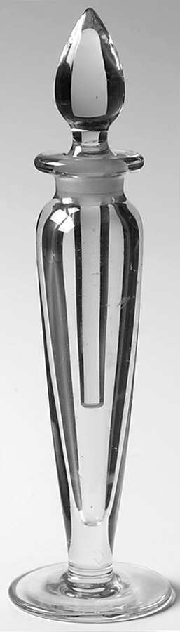 Taper Clear Cologne Bottle & Stopper by Heisey-1