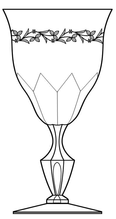 Patricia Water Goblet by Hawkes-1