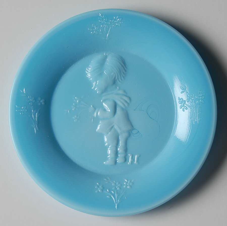 Vi Hunter Animals & Figurines Josh Cup Plate by Mosser (Ohio)-1