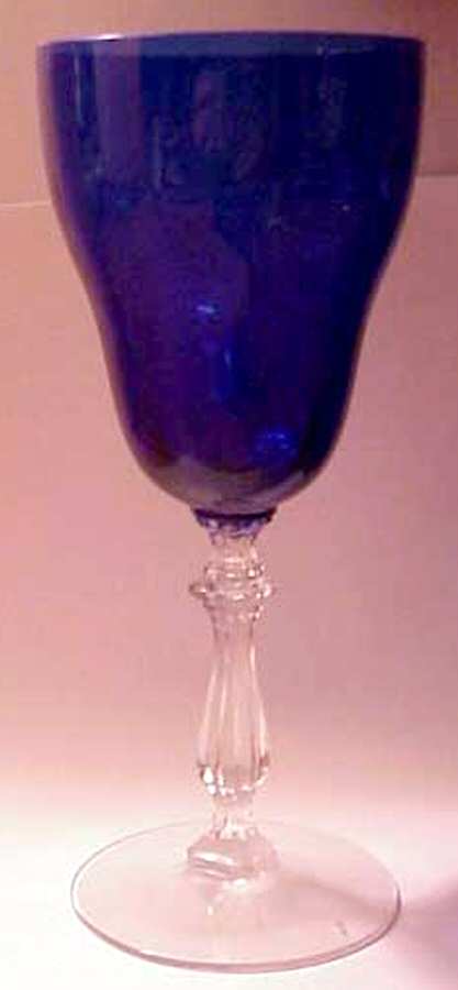 Dong Cobalt Blue Water Goblet by Huntington Glass-1