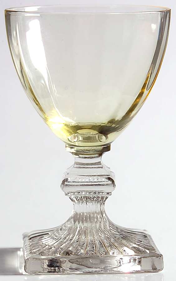HNG5 Topaz (Yellow) Wine Glass by Huntington Glass-1