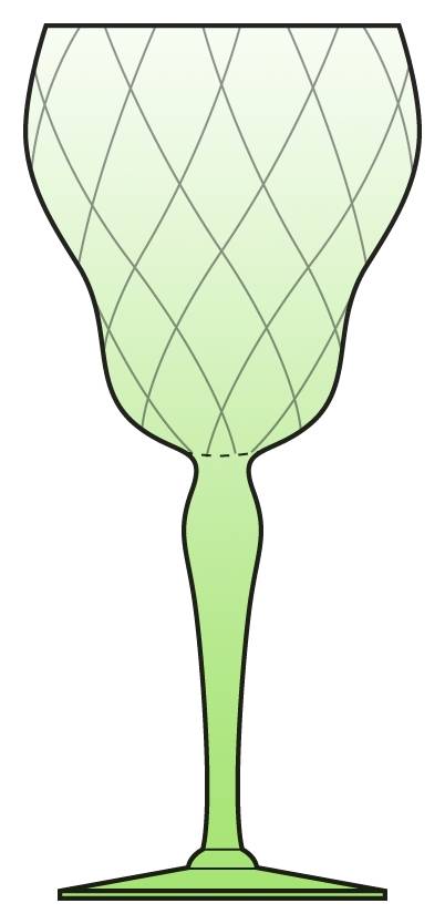 Adam Green (Stem 3376, No Etch) Water Goblet by Heisey-1