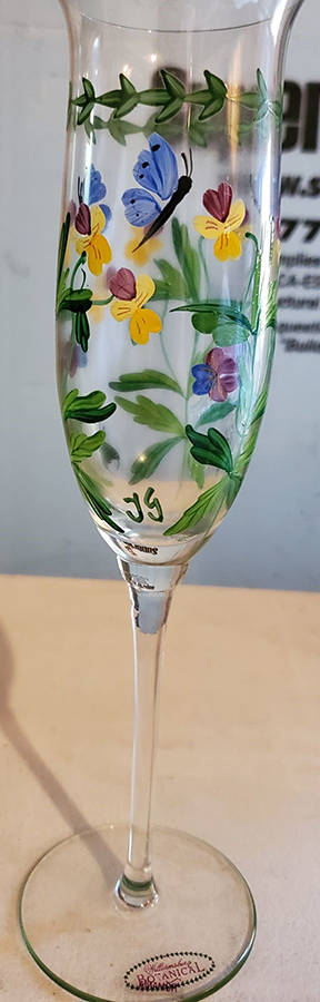 Botanical Fluted Champagne by Home Essentials-1