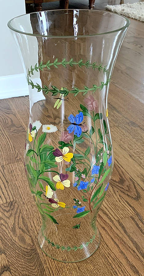 Botanical Hurricane Lamp, Globe Only by Home Essentials-1