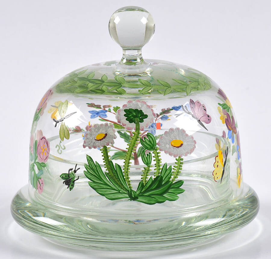 Botanical Round Covered Butter by Home Essentials-1