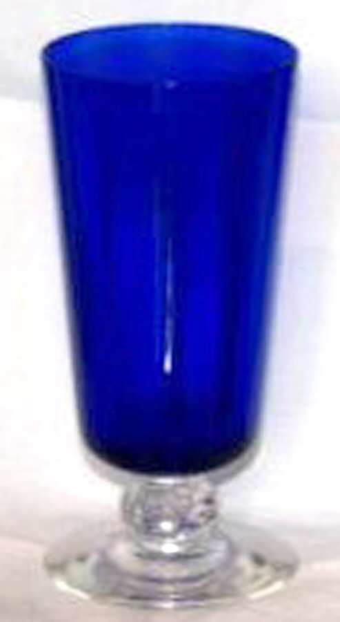 Spanish Cobalt Bowl (Frost Stem) Juice Glass by Heisey-1