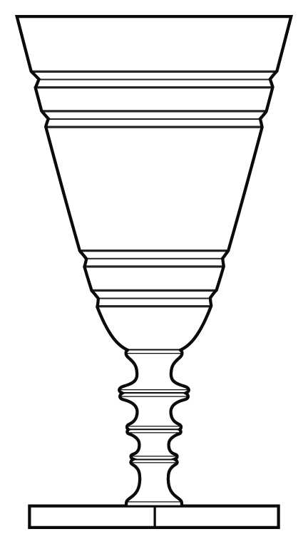 7072-4 Water Goblet by Hawkes-1