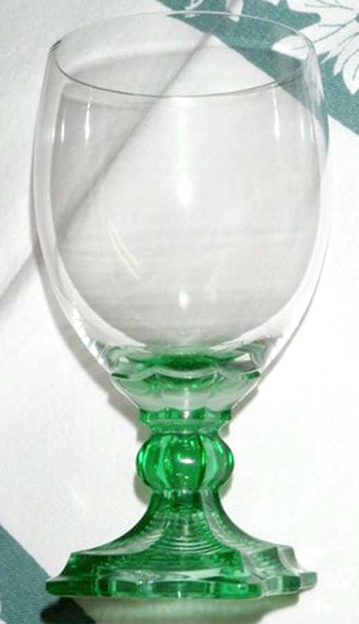 2701 Green Water Goblet by Huntington Glass-1