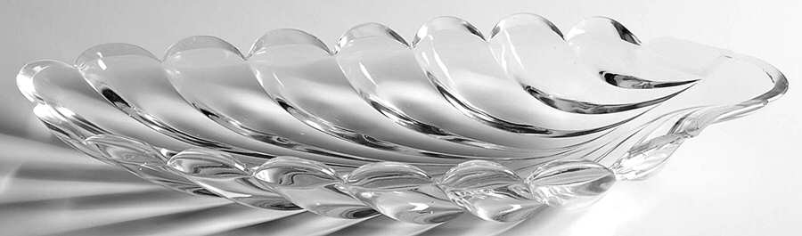 Crystalina Clear 12" Leaf Shape Celery by Hobbs Brockunier-1