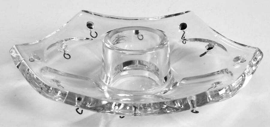 Old Williamsburg Candlelabras & Epergne Bobeche-Holds 12 Prisms by Heisey-1