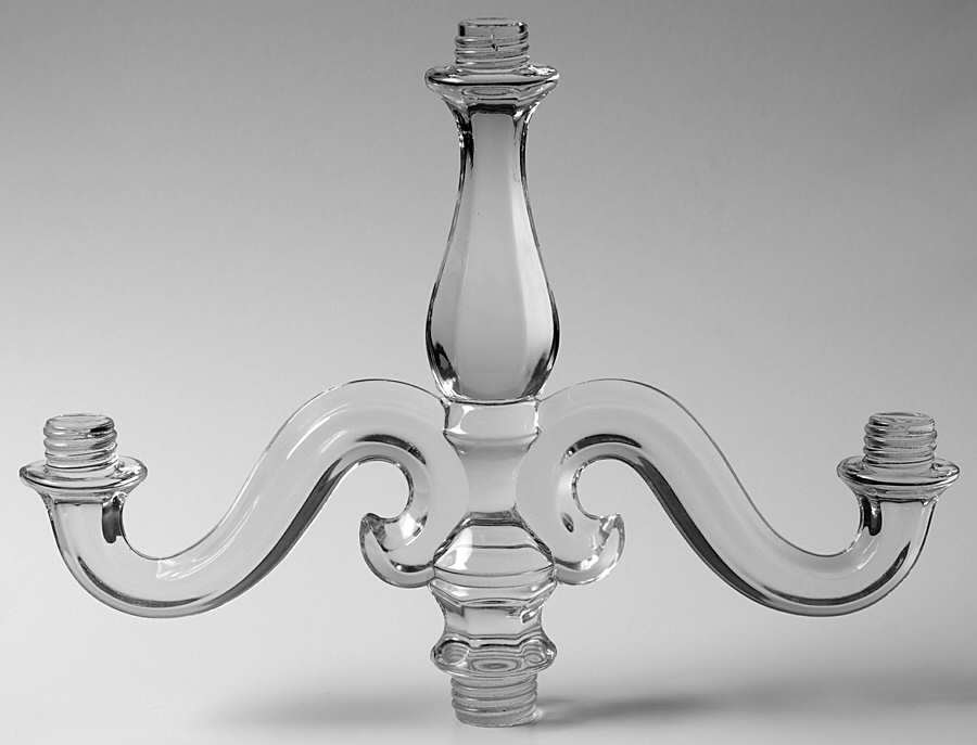 Old Williamsburg Candlelabras & Epergne 3 Light Candelabra Arm #300 by Heisey-1