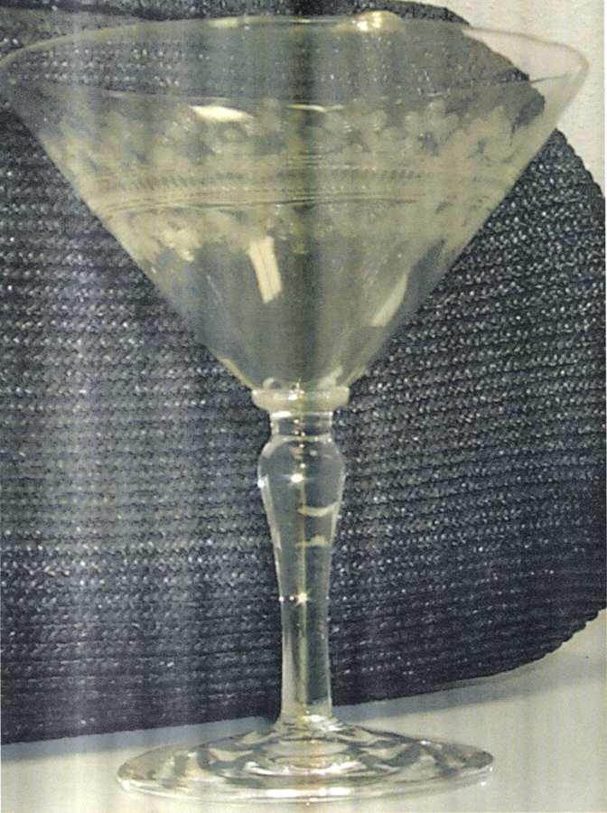 Tatting (Stem #3335) Champagne/Tall Sherbet by Heisey-1