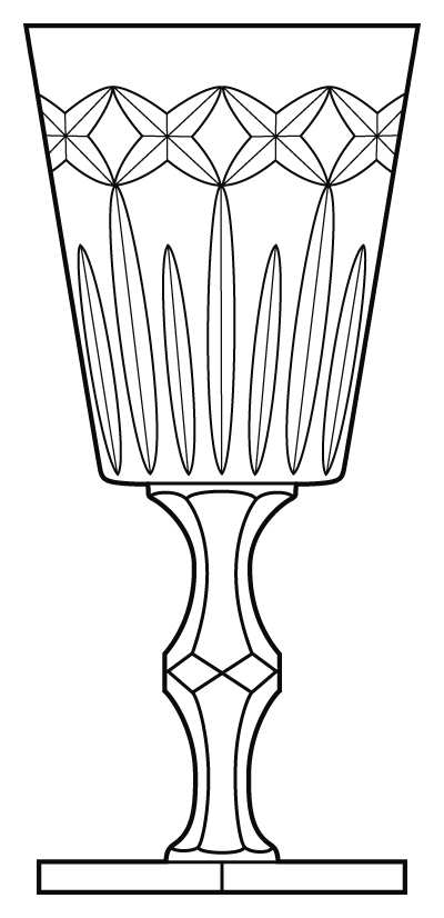 Sharon (Stem 6015) Water Goblet by Hawkes-1