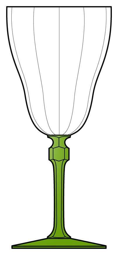 HNG41 Water Goblet by Huntington Glass-1