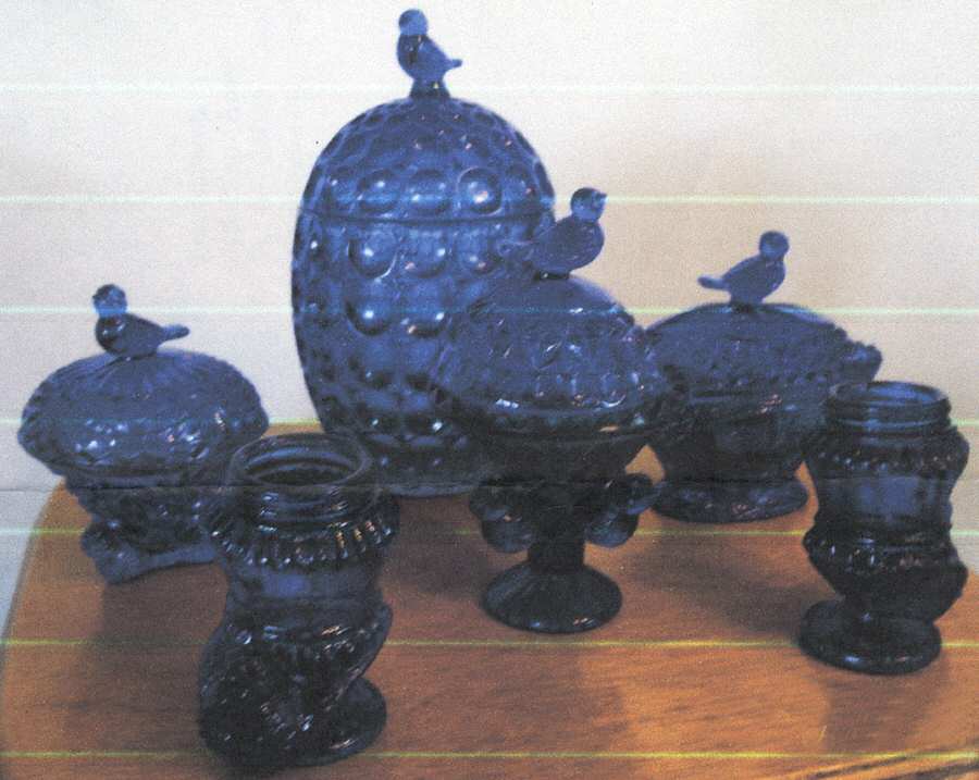 Songbird Blue Candy Dish & Lid by Godinger-1