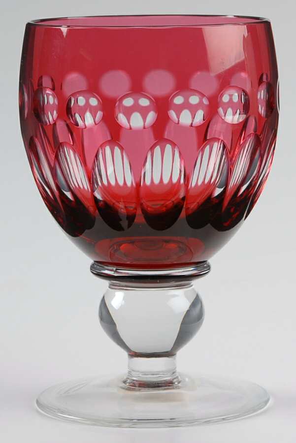 HJG2 Ruby Water Goblet by Home James Glass-1