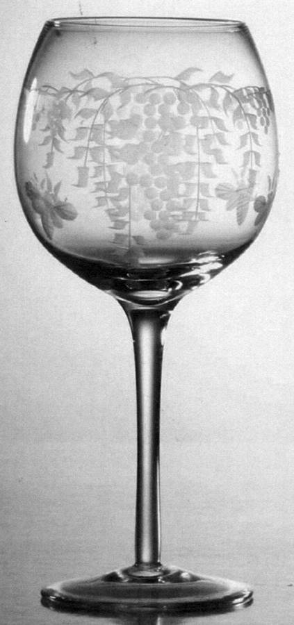 Nature's Vineyard Water Goblet by Home Essentials-1
