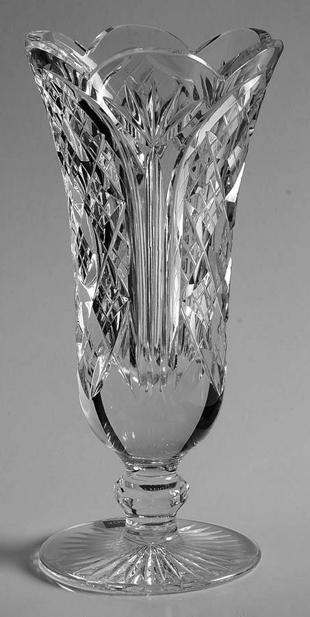 Cathedral Suite 8" Footed Vase by Heritage Irish Crystal-1