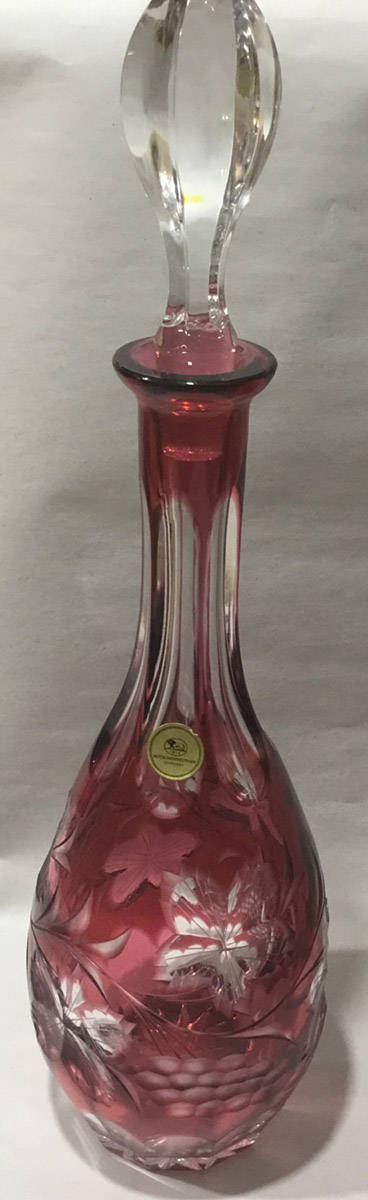 HTC11 Ruby Decanter & Stopper by Hutschenreuther-1