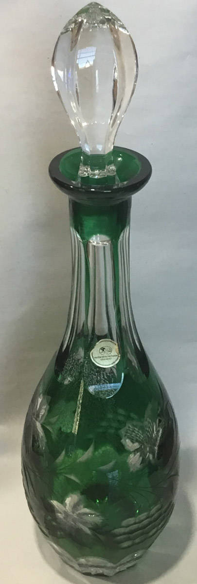 HTC11 Emerald Green Decanter & Stopper by Hutschenreuther-1