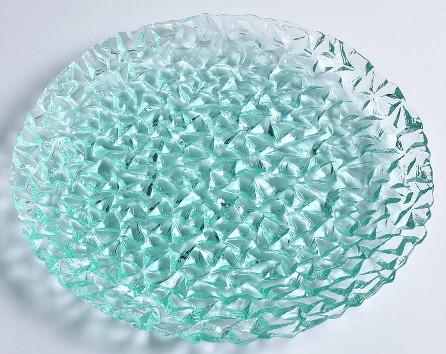 Crunkle 8" Salad Plate by Hudson Beach Glass-1