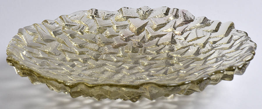 Chaos 8" Footed Bowl by Hudson Beach Glass-1