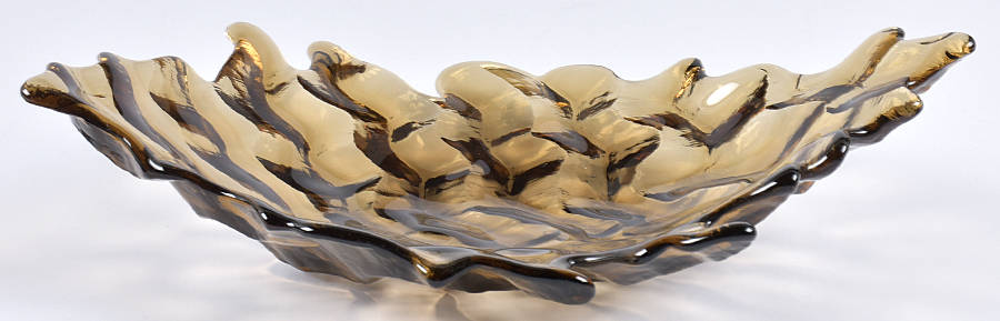 Water 12" Oval Bowl by Hudson Beach Glass-1