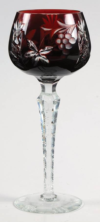 519 Various Colors Ruby Hock Wine by Imperial Crystal (Import)-1