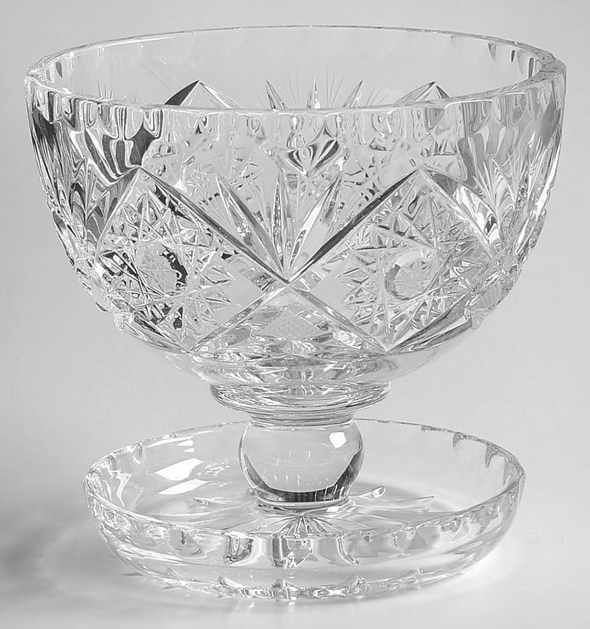 Edinburgh (Import) Footed Dessert by Imperial Crystal (Import)-1