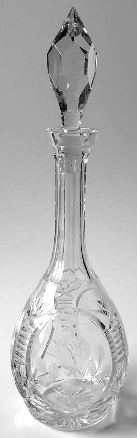 Rosemary Decanter & Stopper by Imperial Crystal (Import)-1