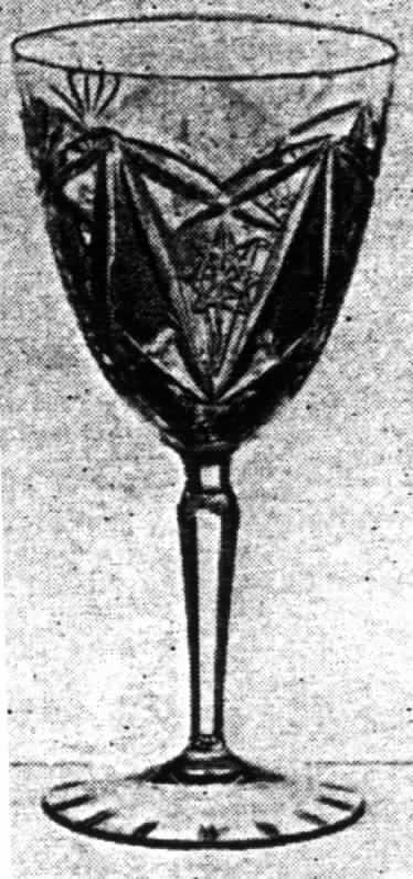 Thea (Import) Water Goblet by Imperial Crystal (Import)-1