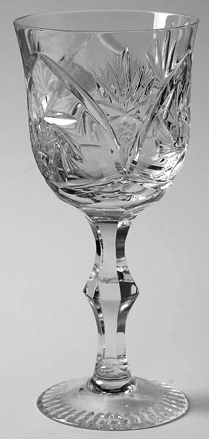 Worcester (Cut Curve Under Star) Claret Wine by Imperial Crystal (Import)-1