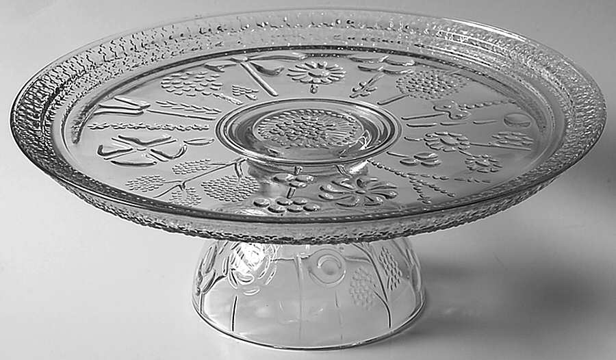 ITS1 (2 Piece) Cake Stand/Chip & Dip Set by Italglass Crystal-1