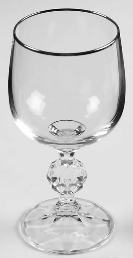 Platinum Band Wine Glass by Import Assoc-1