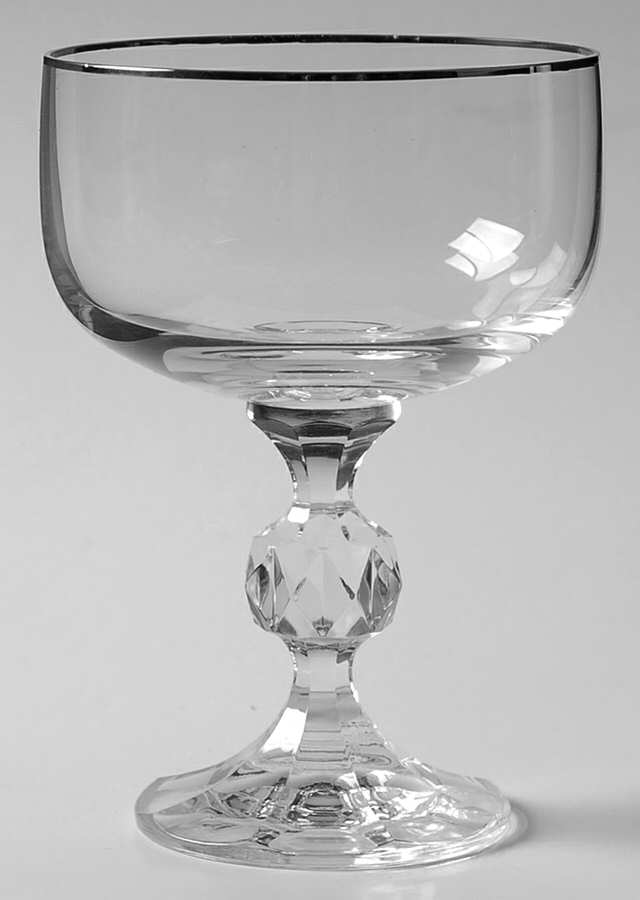 Platinum Band Champagne/Tall Sherbet by Import Assoc-1