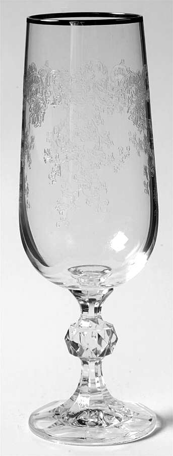 Silver Lace Fluted Champagne by Import Assoc-1