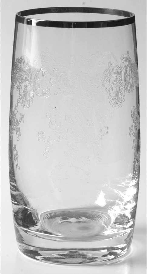Silver Lace Highball Glass by Import Assoc-1