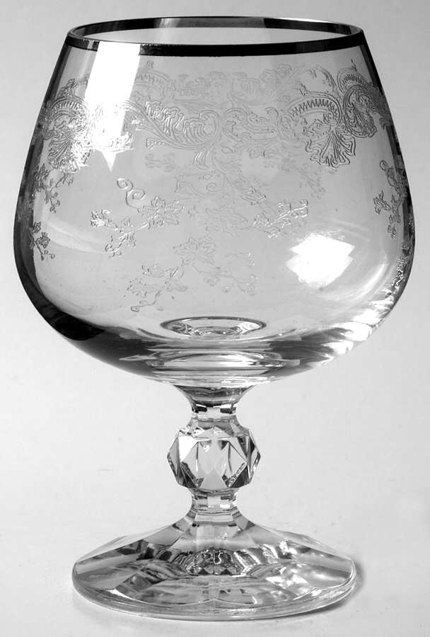 Silver Lace Brandy Glass by Import Assoc-1